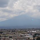 Vulkan Popocatépetl über Cholula, Mexiko