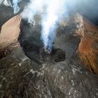 Vulkan Pu u oo auf Big Island Hawaii
