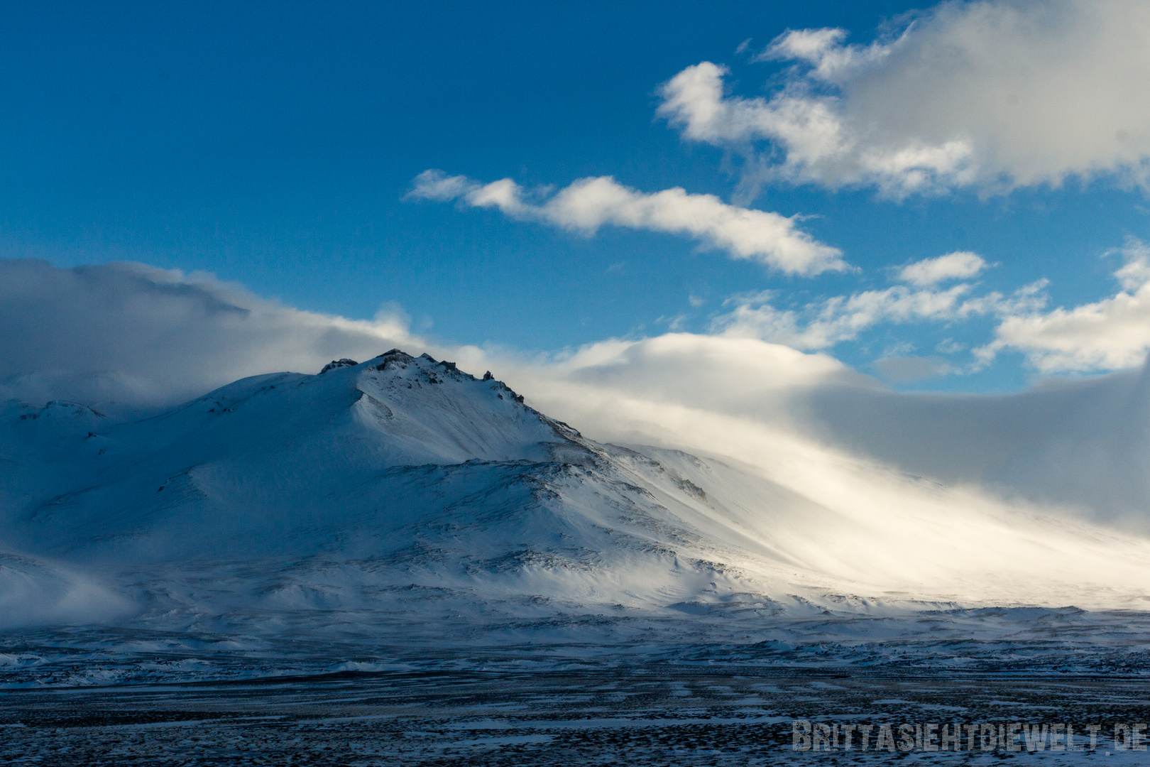 Vulkan Snaefellsjökull im Winter