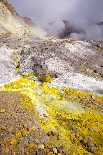 Vulkan White Island Neuseeland