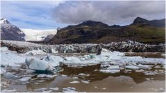 Vulkanasche auf Eis...