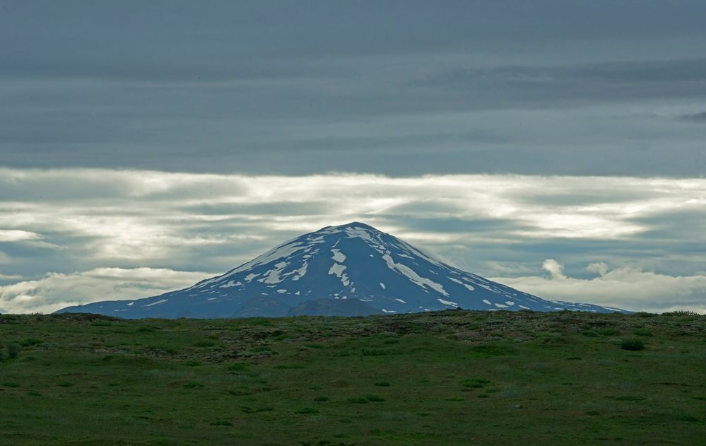 Vulkane Island; die Hekla gesehen aus südlicher Richtung