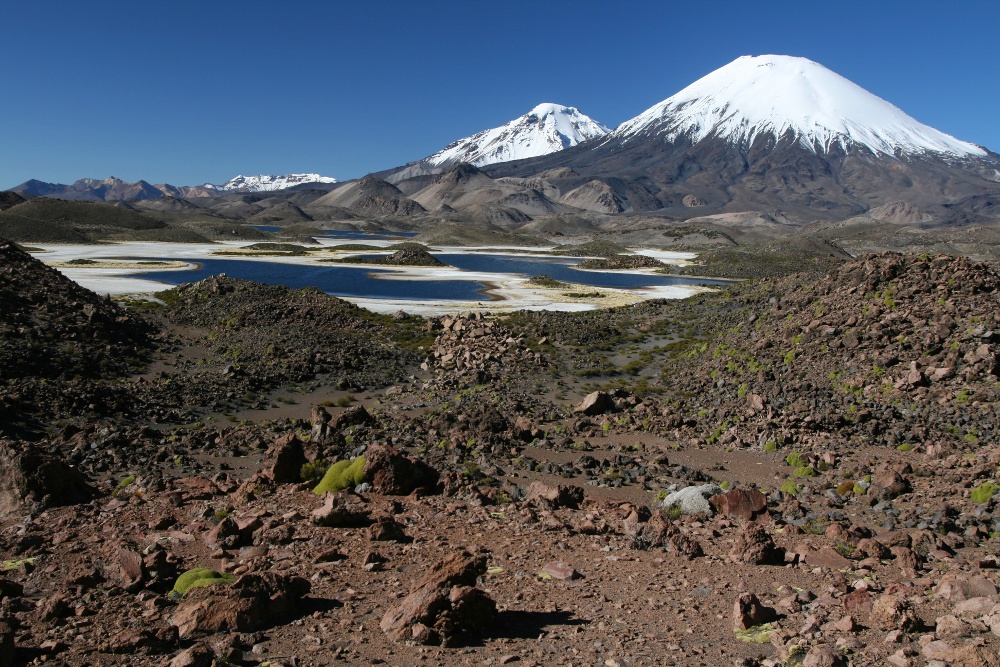 Vulkane Pomerape und Parinacota