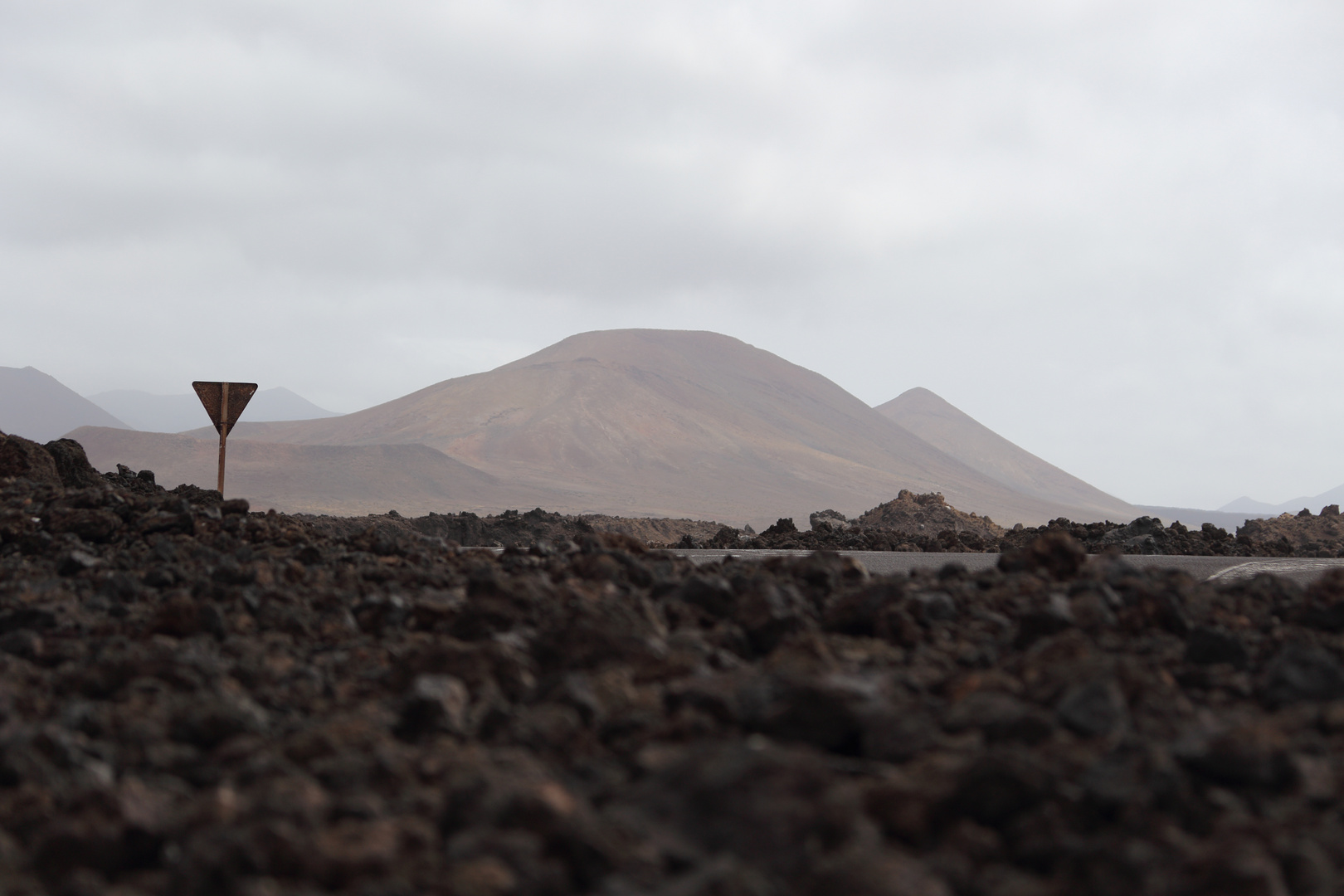 Vulkanfeld auf Lanzarote