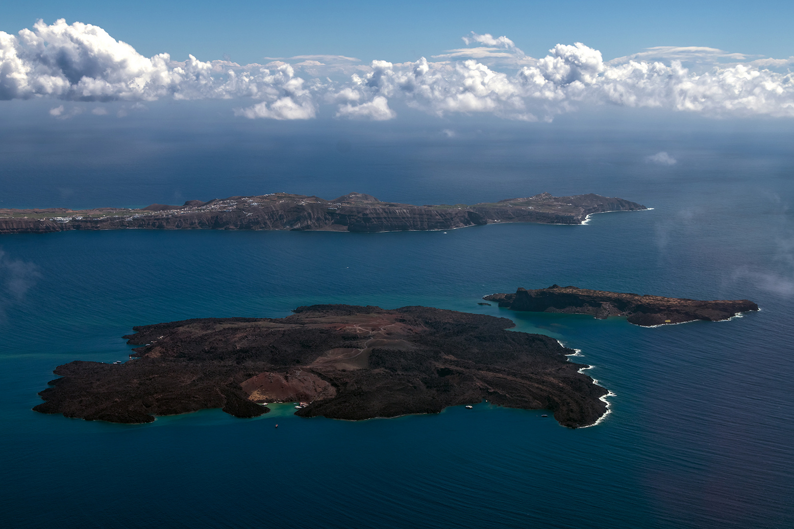 Vulkaninsel Nea Kameni und Palea Kameni