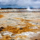 Vulkanische Aktivität Namafjall Island