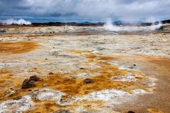 Vulkanische Aktivität Namafjall Island