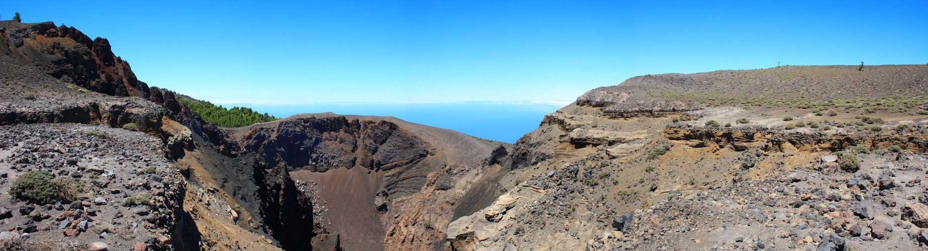 Vulkankrater des Nambroque auf La Palma