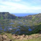 Vulkankrater Rano Kau auf RapaNui / Osterinsel