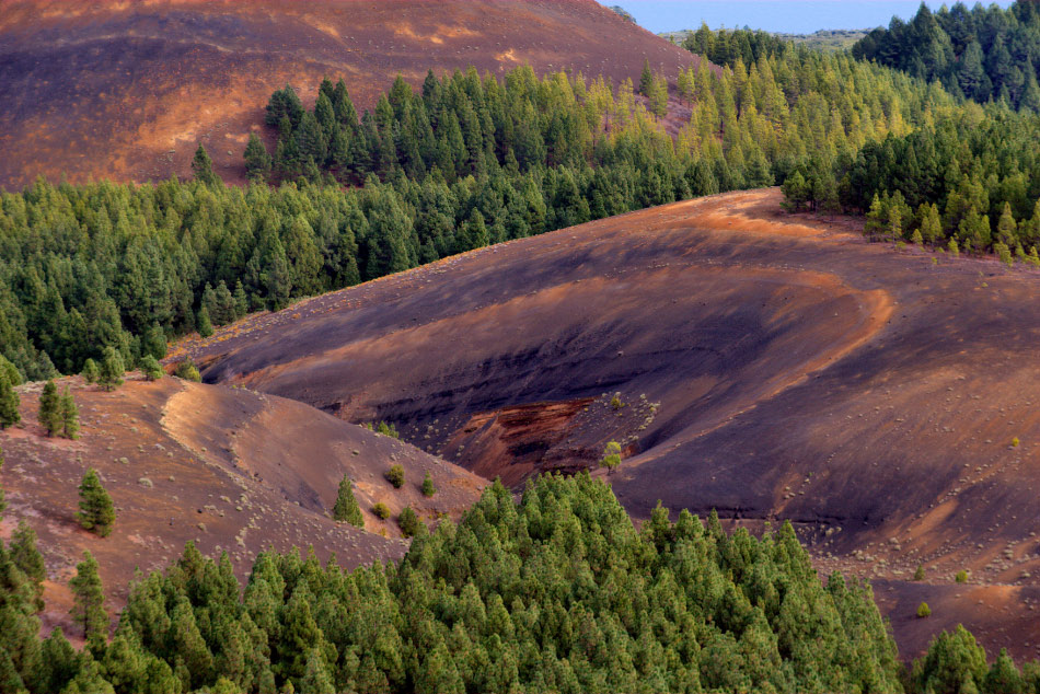 Vulkanlandschaft in der Nähe des Pico Birigoyo