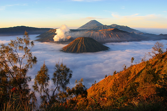 Vulkanlandschaft in Java.