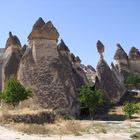 Vulkanlandschaft in Kappadokien (Türkei)