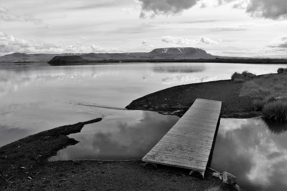 Vulkanstrand am Myvatn-See