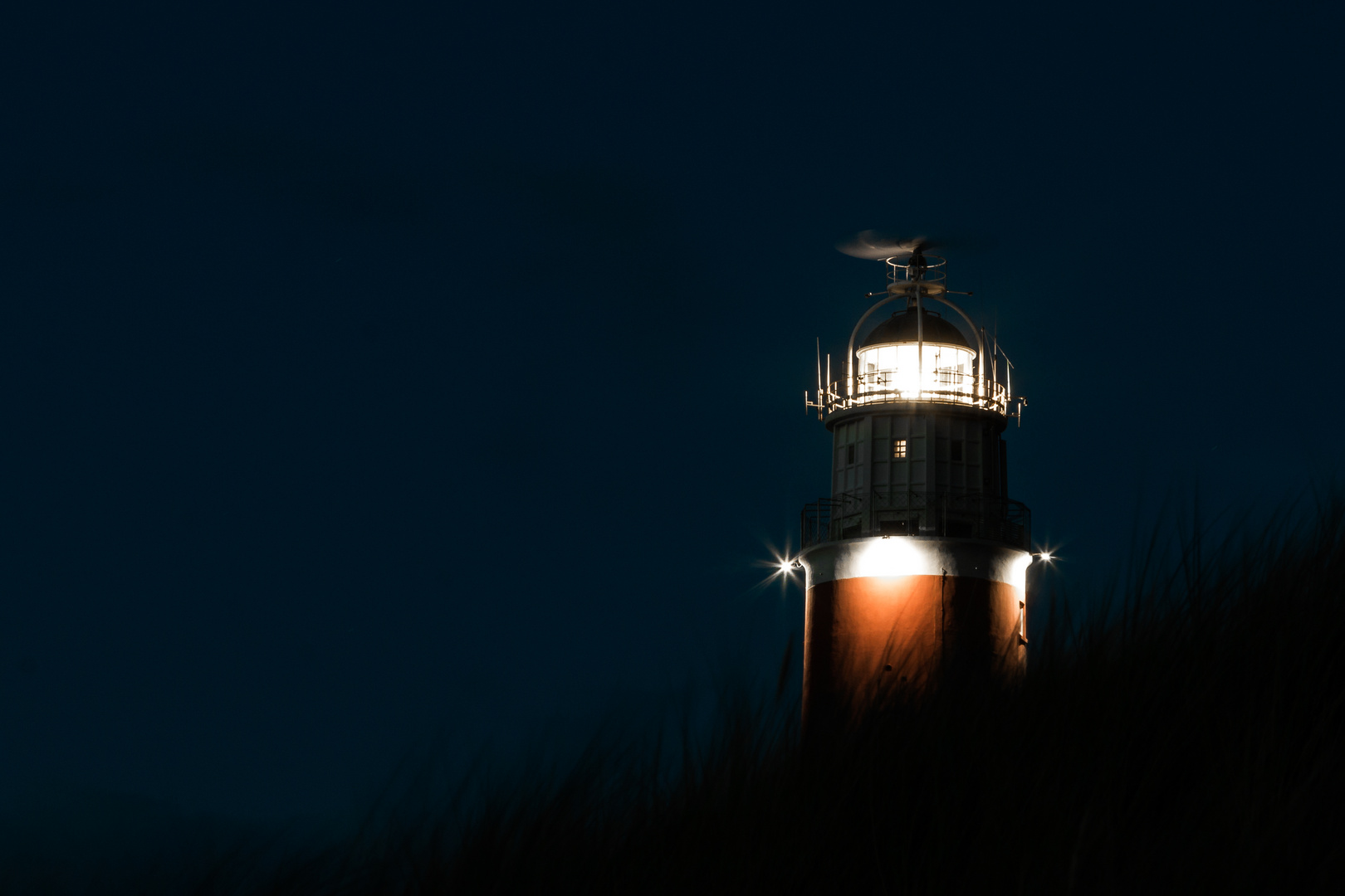 Vuurtoren Texel bei Nacht (1)