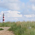 Vuurtoren van Ameland vom Strand