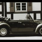 VW beetle in black&white