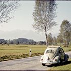 VW Beetle - Switzerland Rätikon 1955 on Red Kodachrome