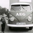 VW - Bulli eingescannte Aufnahme aus den 60er Jahren.