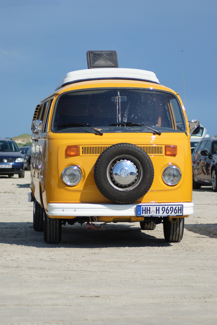 VW Bulli on the Beach