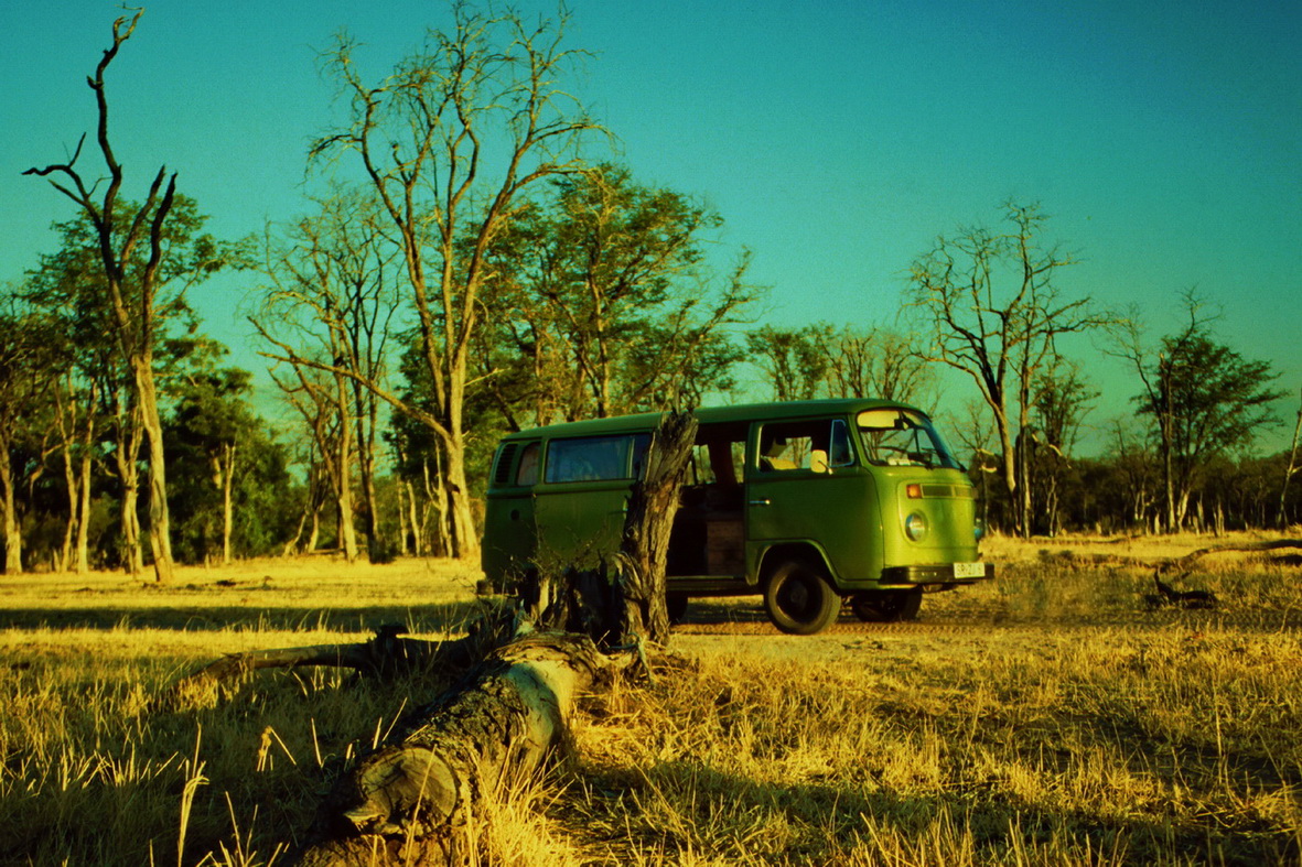 VW Bulli unter der Sonne Afrikas