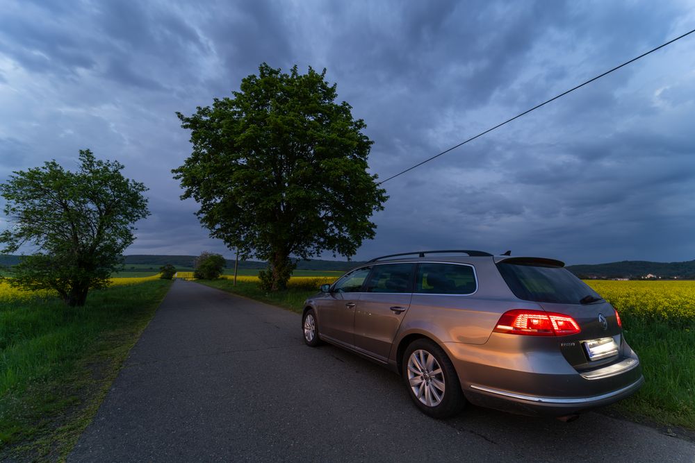 VW im Sonnenuntergang