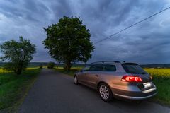 VW im Sonnenuntergang