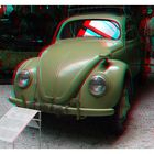 VW-Käfer 82 E in 3D (Rot/Cyan)