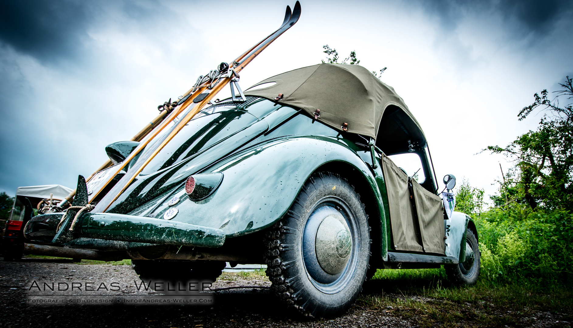 VW Käfer Cabrio mit 4-Stofftüren der Polizei