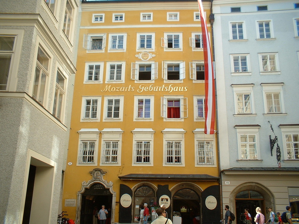 W. A. Mozart the Genius was born here, 1756