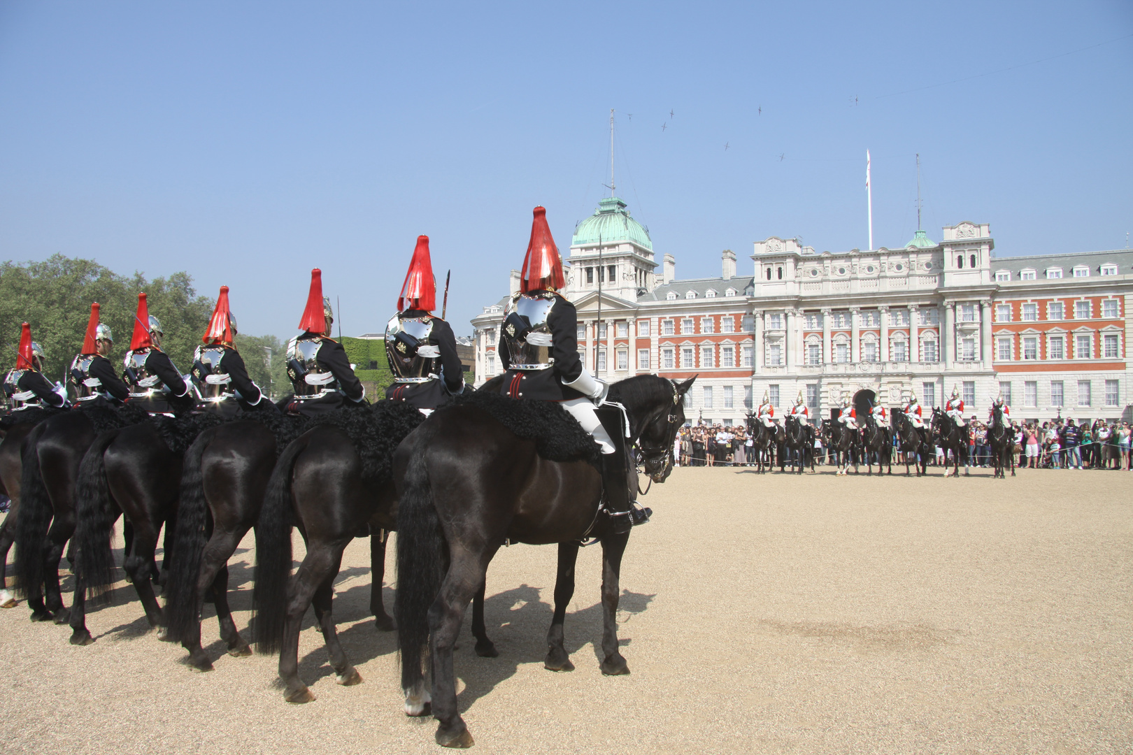 Wachablösung auf dem Horse Guards Parade - England, London
