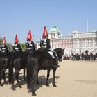 Wachablösung auf dem Horse Guards Parade - England, London