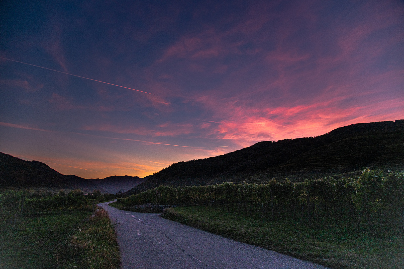 wachau sunset