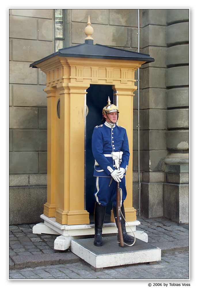 Wache am königlichen Schloss