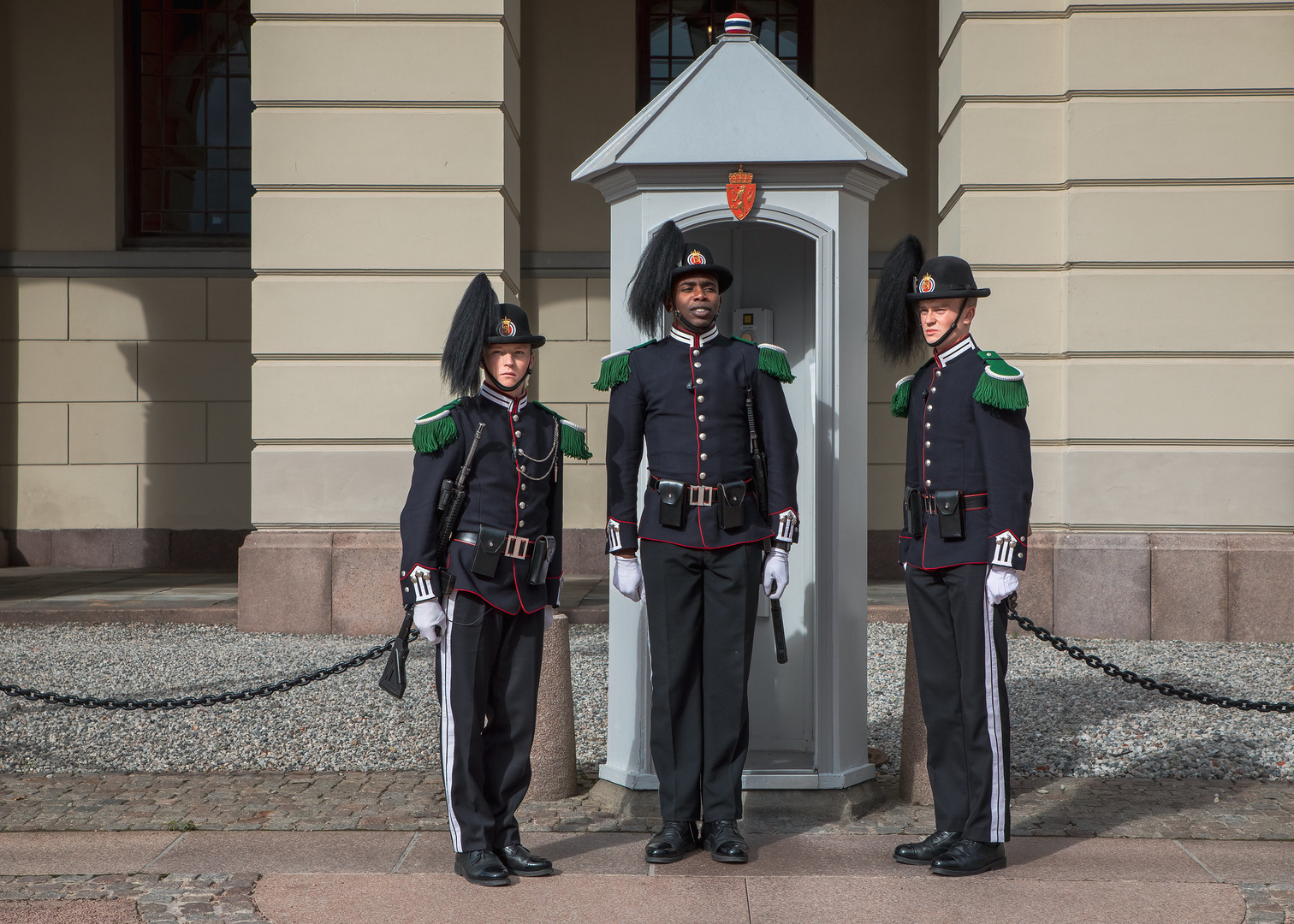 Wache am Königspalast - Schloss Oslo