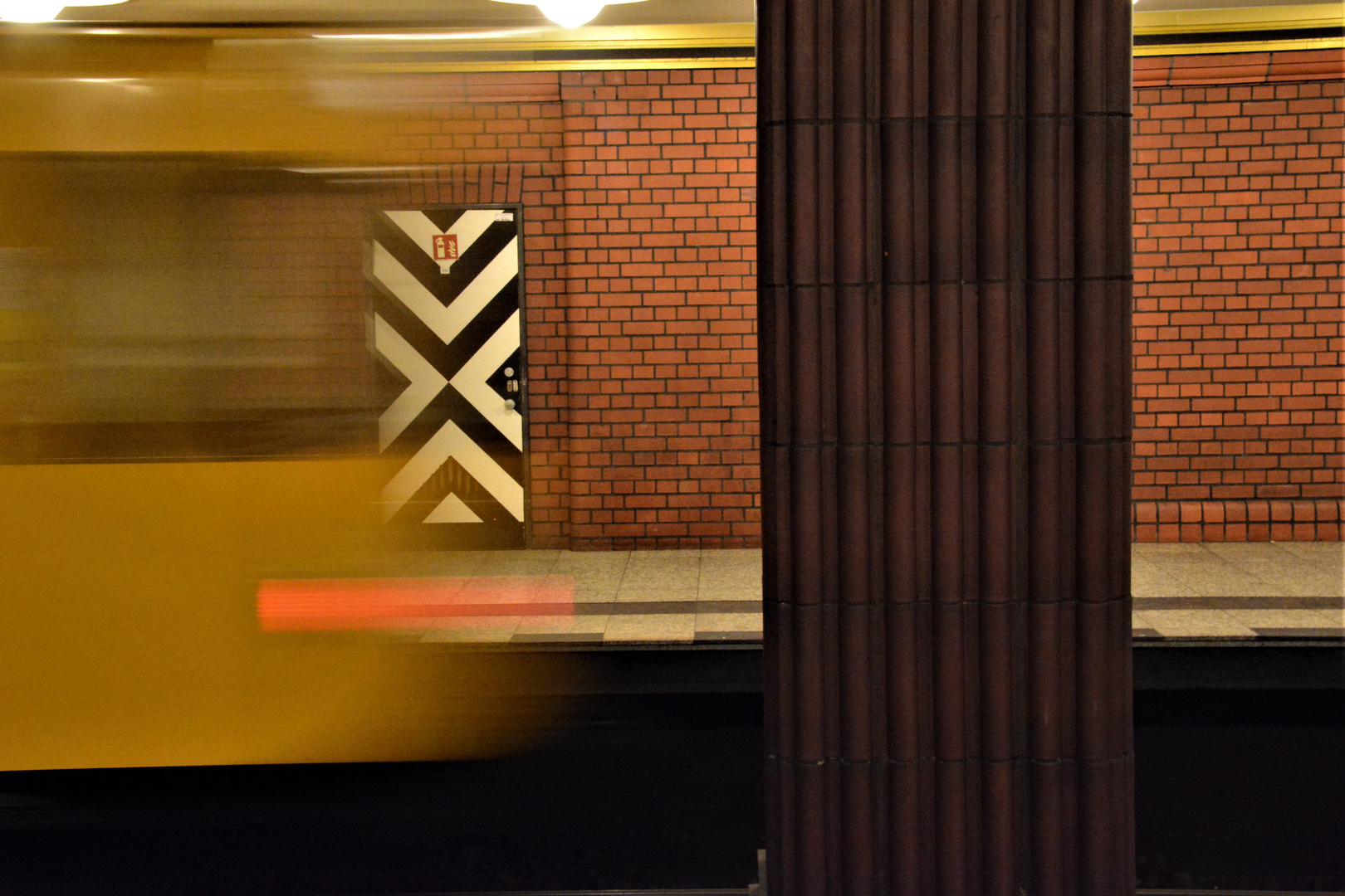 Wachhäuschen in der U-Bahn