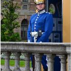 Wachposten vor dem Stadtschloß in Stockholm. Hier residiert der schwedische König