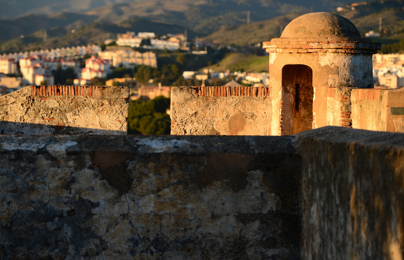 Wachraum auf der Alcazaba in Malaga