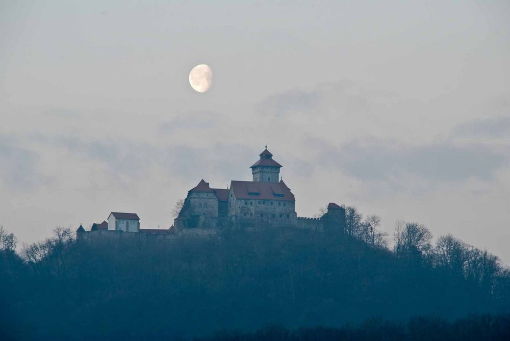 Wachsenburg bei Vollmond