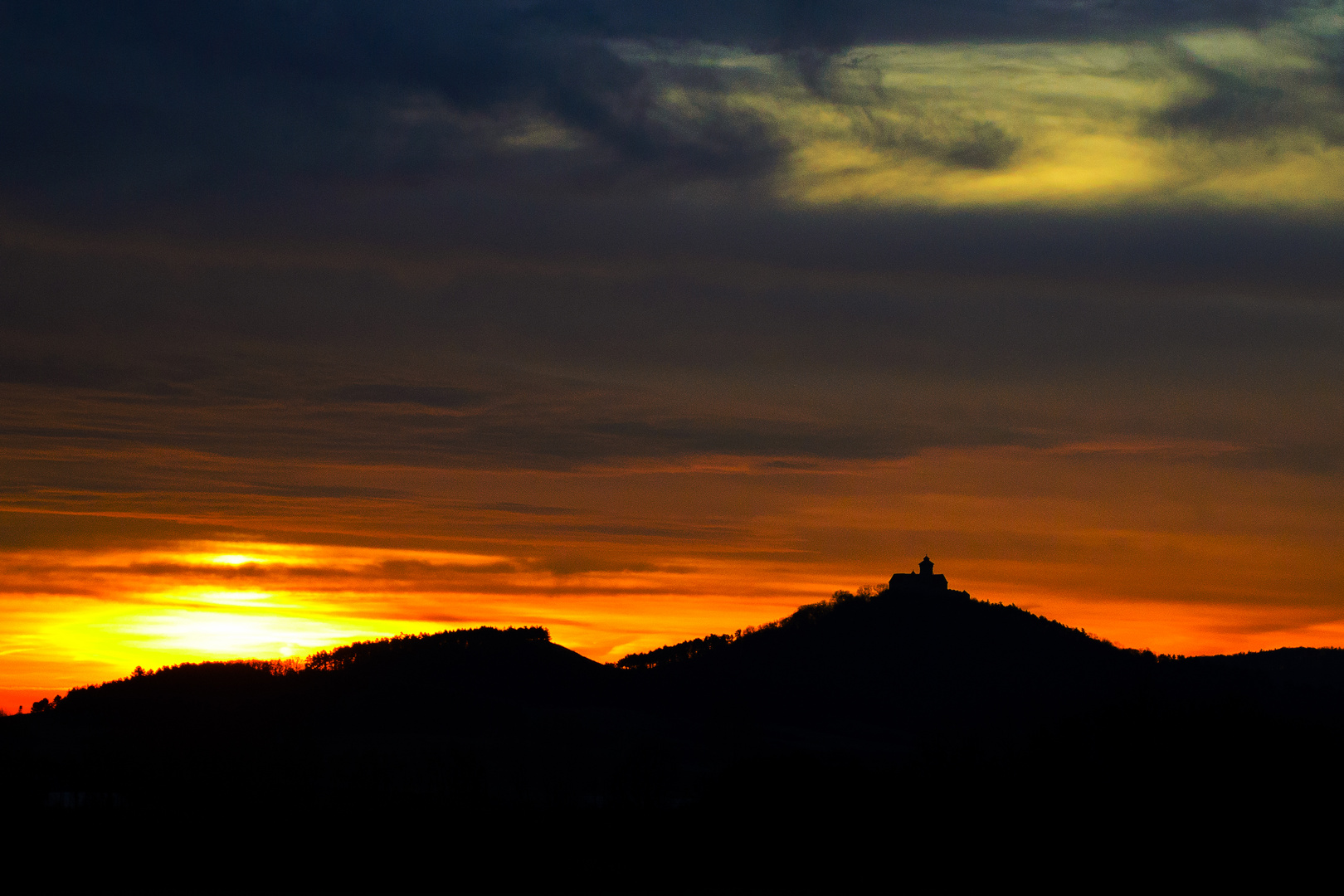 Wachsenburg mit Sonnenaufgang