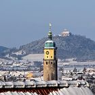 Wachsenburg und Neideckturm Arnstadt  im Winter 