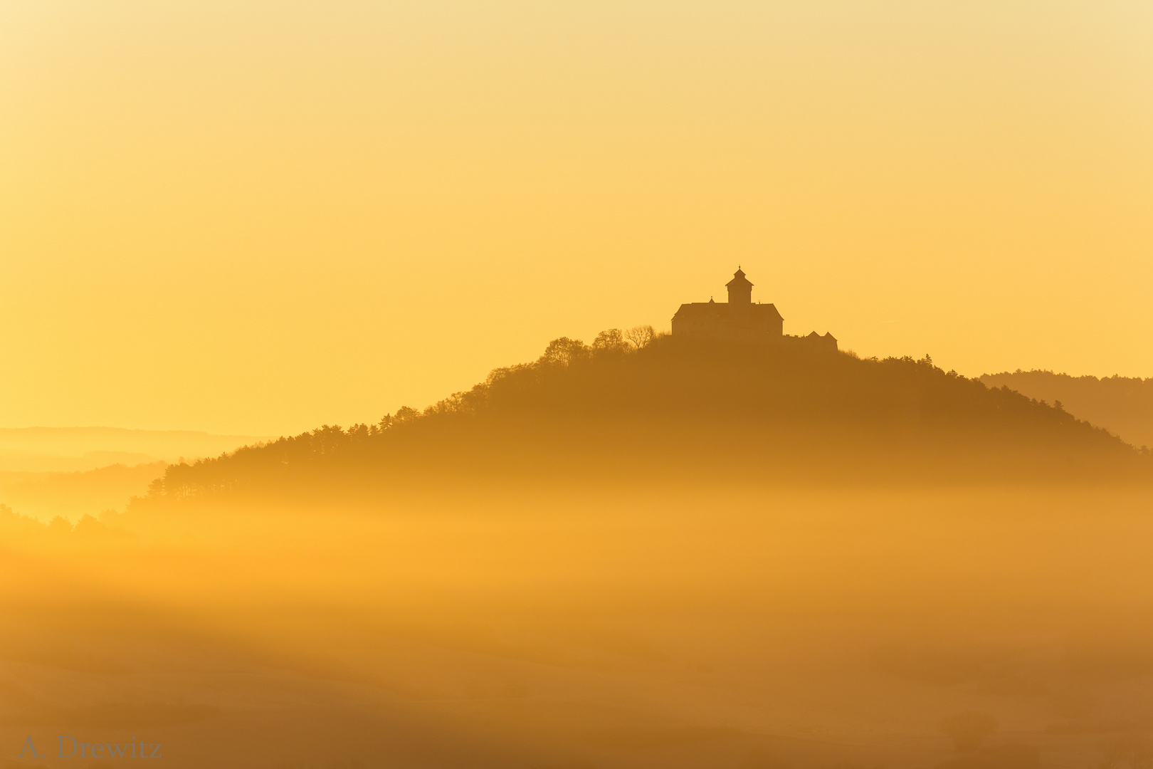 Wachsenburg zur goldenen Stunde