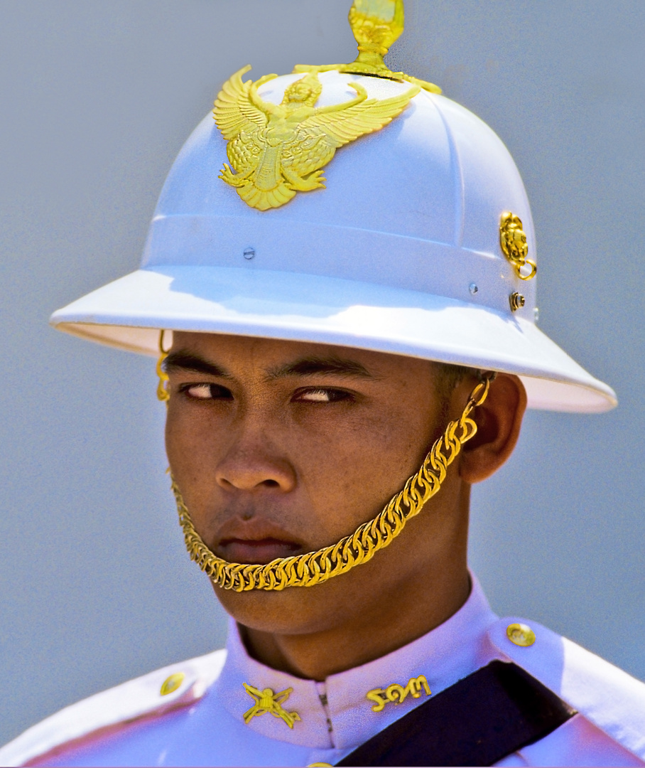 Wachtmann beim Königspalast - Bangkok 