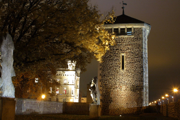 Wachturm an der Wehrmauer in Magdeburg