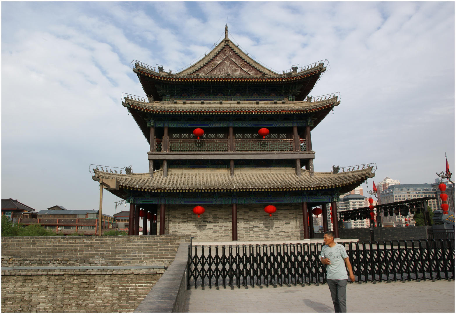 Wachturm auf der Stadtmauer von Xi'an