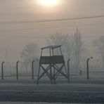 Wachturm im Konzentrationslager Auschwitz II (Birkenau)