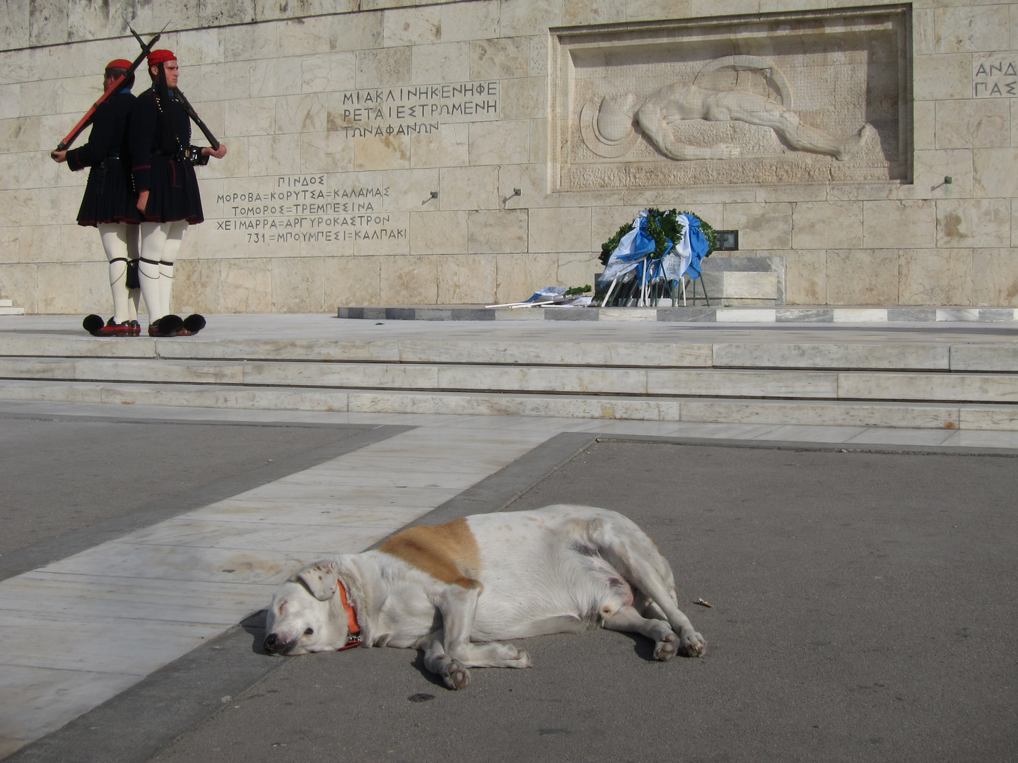 Wachwechsel vor dem Parlament in Athen