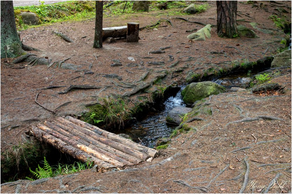 Wackelige kleine Brücke