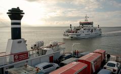 Waddenzee - Ferry to Holwerd seen from Ferry to Ameland