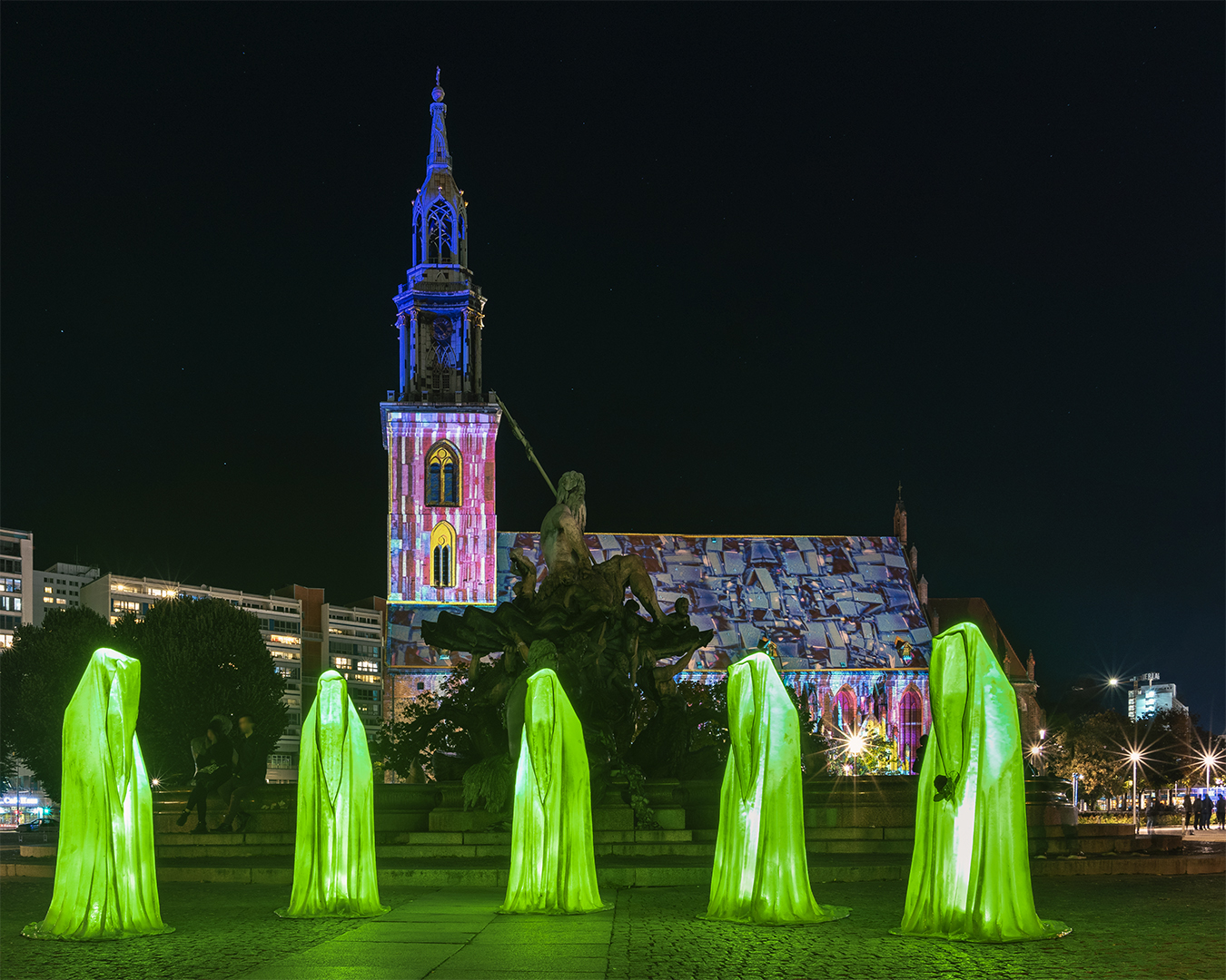 Wächter der Zeit beim Festival of Lights