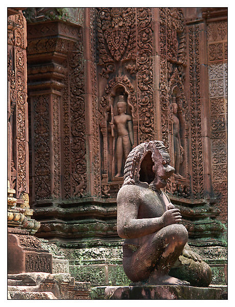 Wächter im Banteay Srey - Siem Reap, Kambodscha